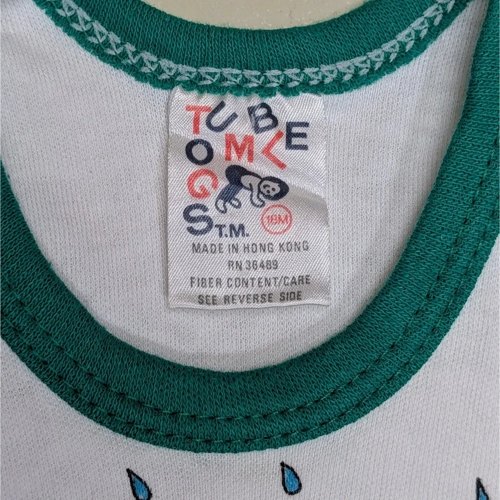 Vintage Bunny Ball Baseball‎ Tumble Togs Sports 80s Tank Top Infant 18 Months